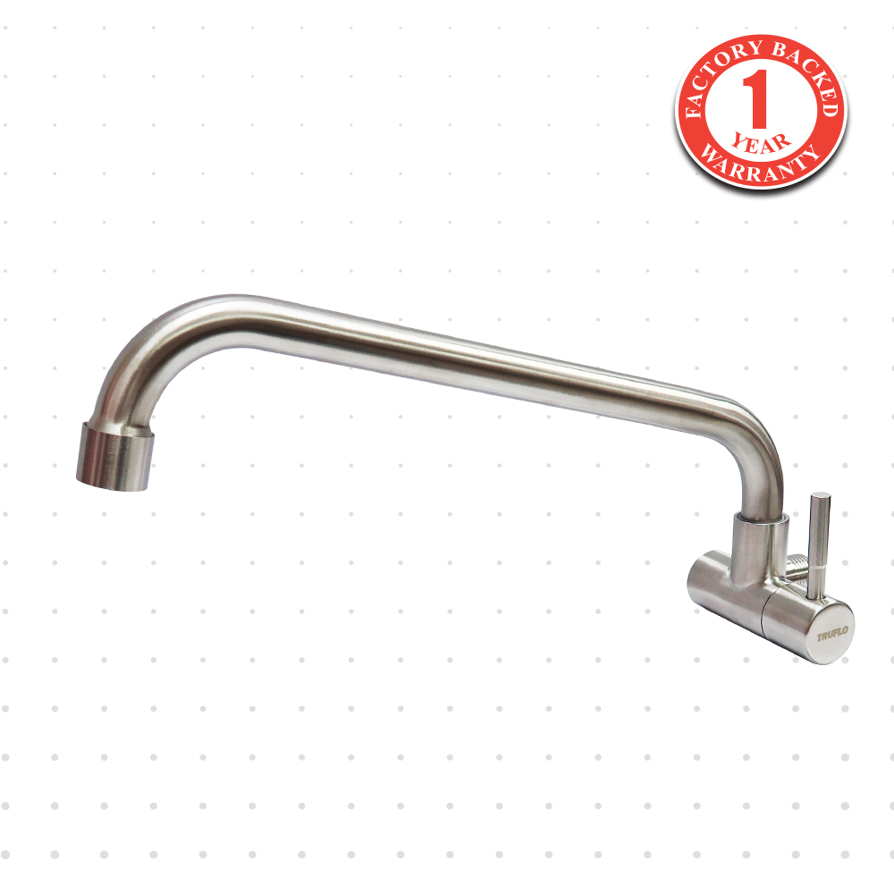 Wall Sink Tap RH SS L303 Eco Truflo