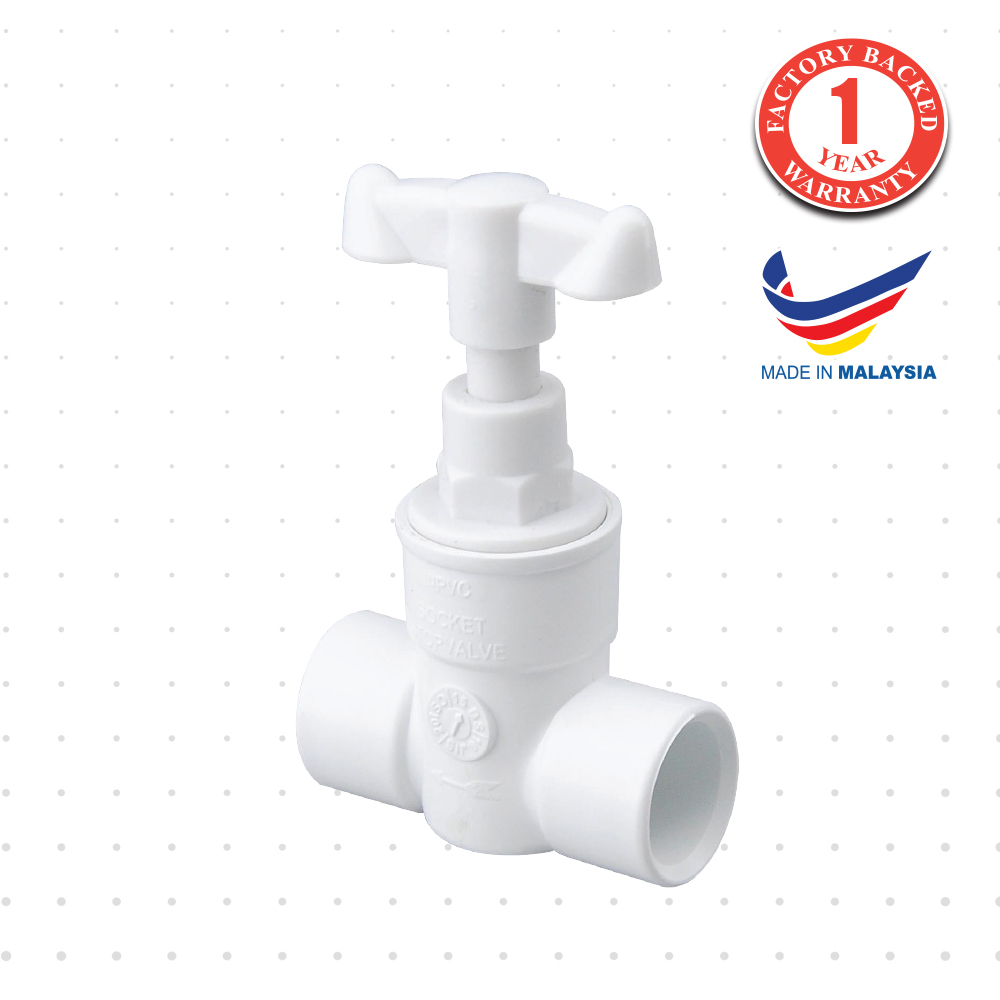 PVC Stopvalve Socket 15E-BS T