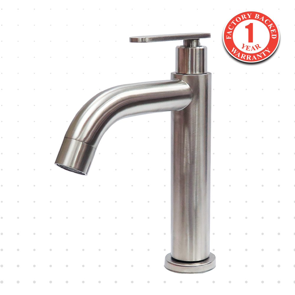 Pillar Basin Tap SS L201 Premium Truflo