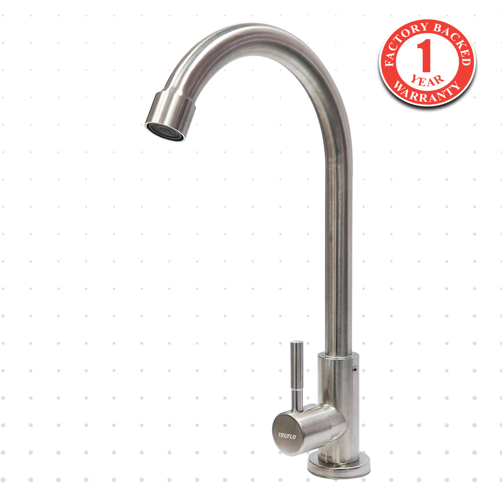 Pillar Sink Tap SS L301 Eco Truflo