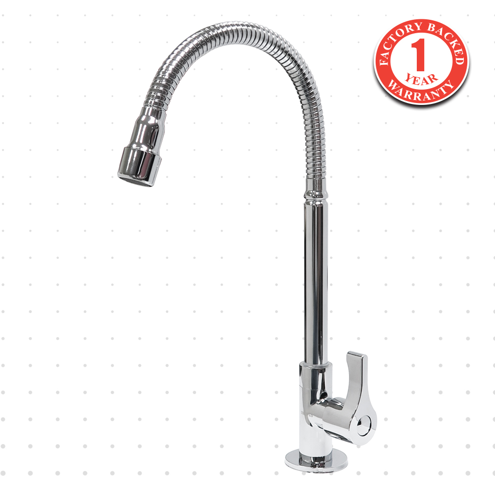 Pillar Sink Tap Flex Brass L202 Truflo